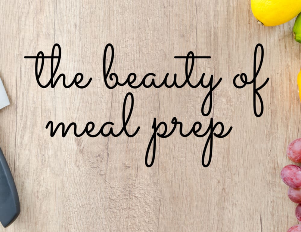 The Beauty of Meal Prep Graphic | Pancakes & Pushups